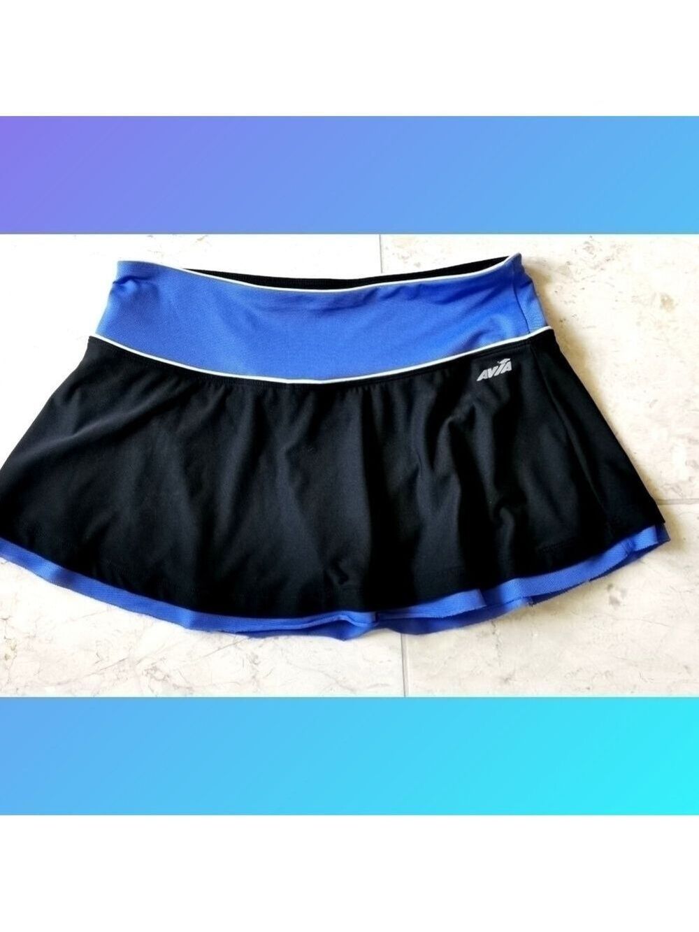 Avia athletic skorts golf tennis purple black sz M